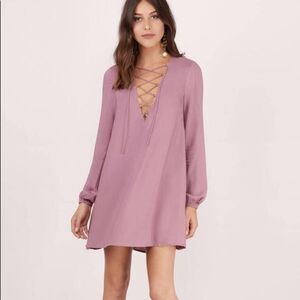 Tobi Better Off Mauve Shift Dress Size Small